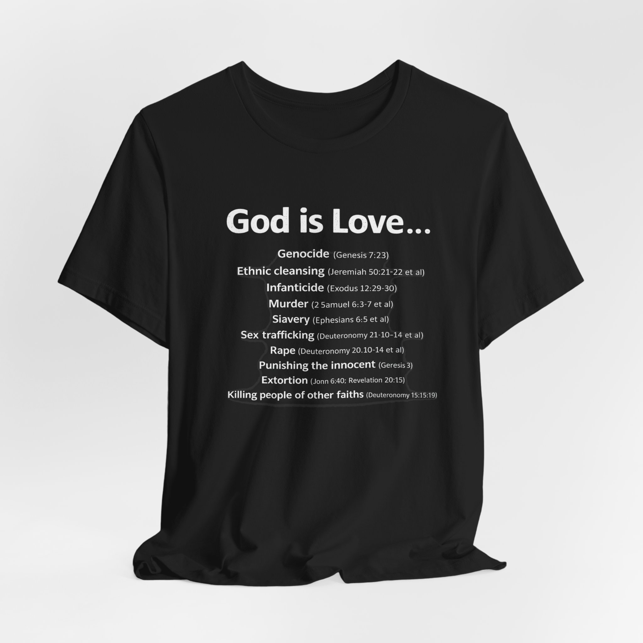 'God Is Love' Graphic Tee — Bible Verses Contrast - Image 8