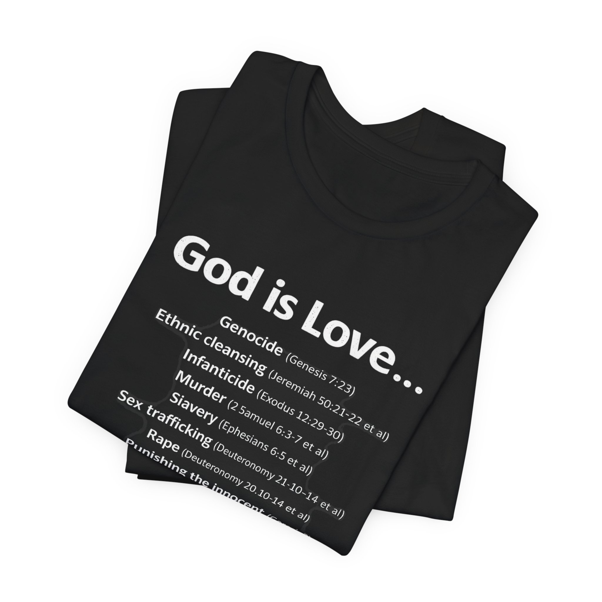 'God Is Love' Graphic Tee — Bible Verses Contrast - Image 7