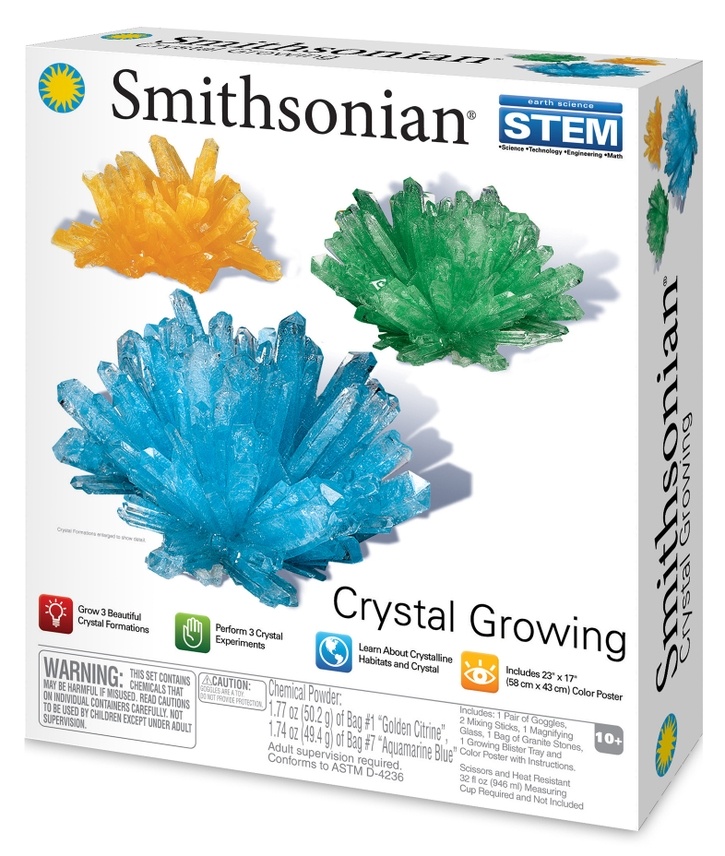 smithsonian crystal growing kit stem certified