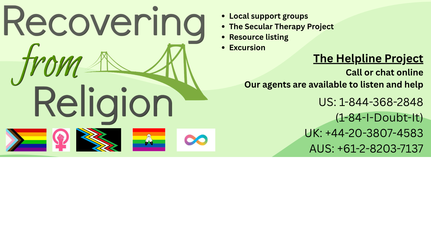 Recovering From Religion Monthly Virtual Support Group