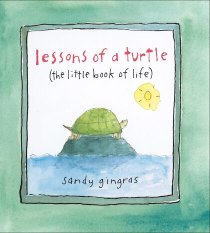 Lessons of a Turtle The Little Book of Life hardcover book by Sandy Gingras