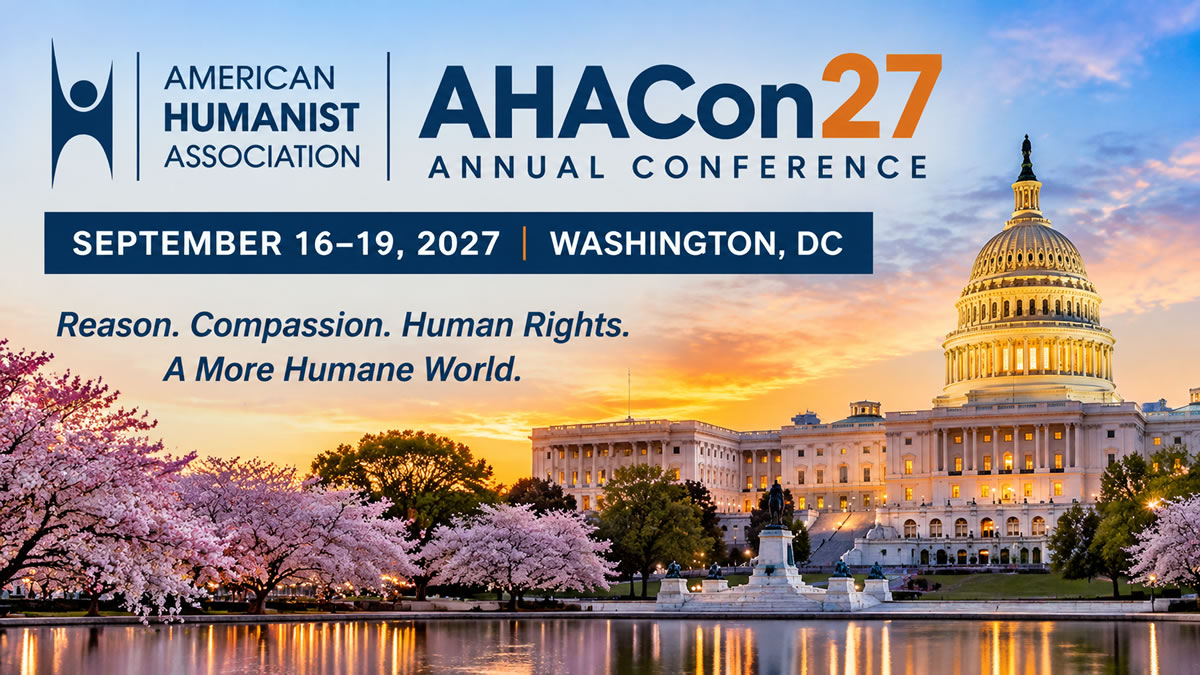 American humanist association 2027 convention in Washington, DC